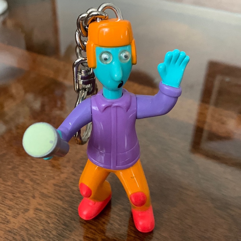 Skeeter Valentine Keychain Doug Cartoon Nickelodeon Key Fob Chain Action Figure